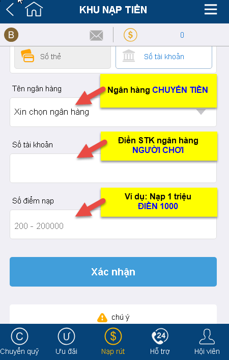 Cách nạp tiền vào tj77 đầy đủ nhất