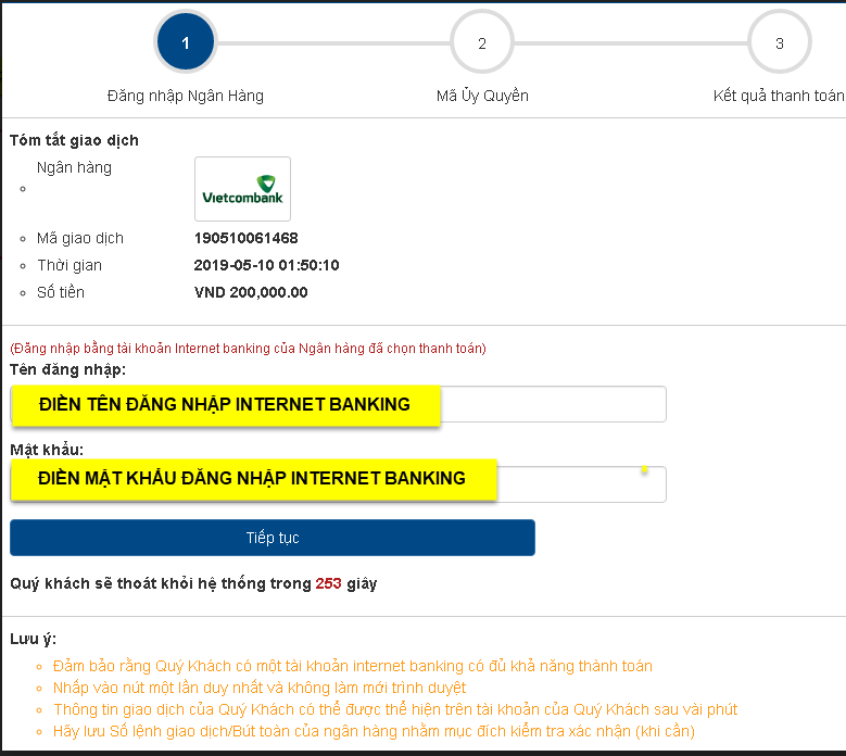 Cách nạp tiền đặt cược tha bet