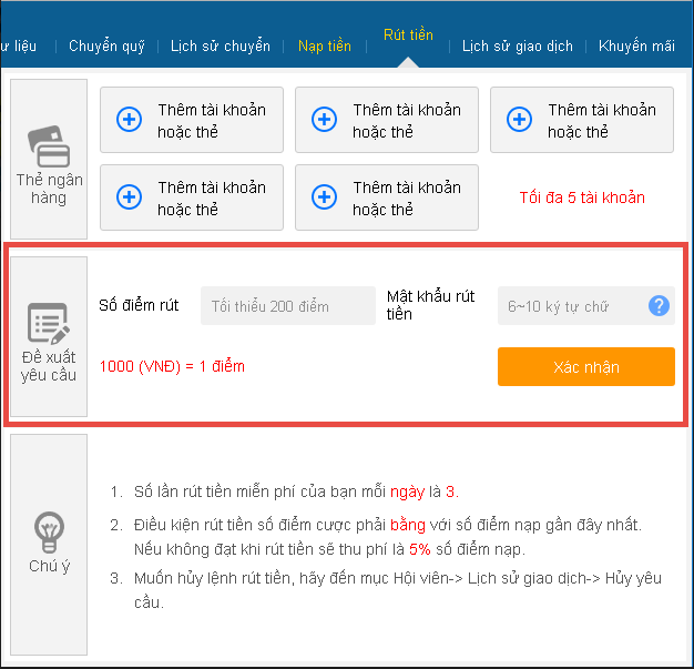  Cách Rút tiền thienhabet về ngân hàng