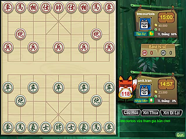 danh sách hai người chơi