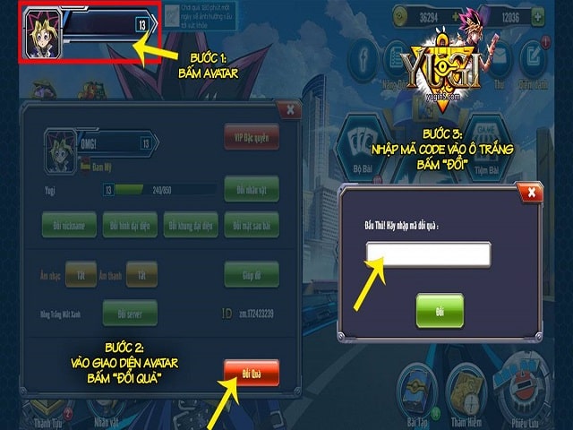 Nhập mã yugi h5 nhanh nhất