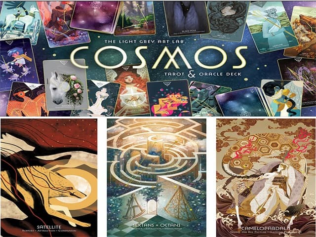 Cosmos Tarot and Oracle la su ket hop cua 100 hoa si