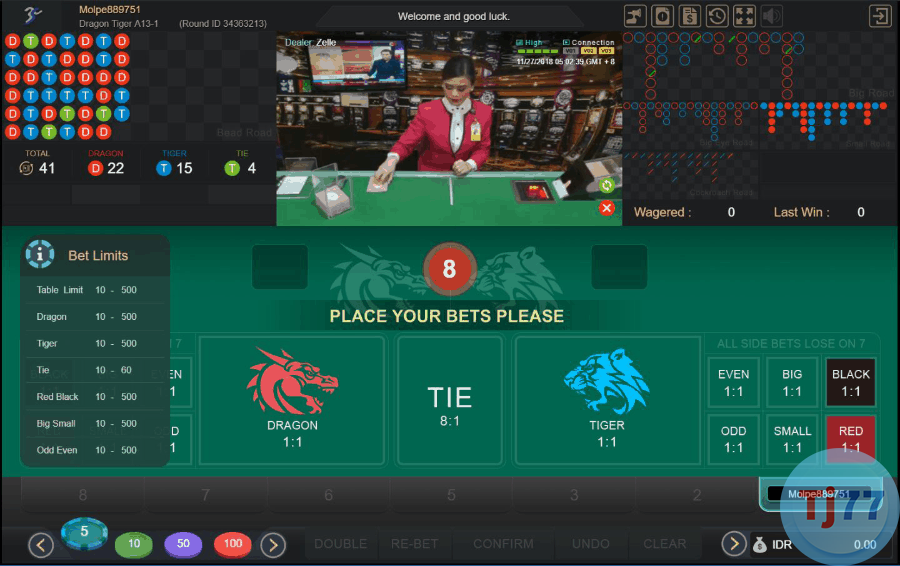 Cách chơi Dragon Tiger