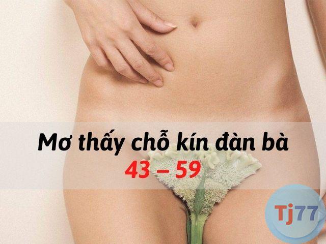 Mơ thấy chỗ kín đàn bà (âm hộ)