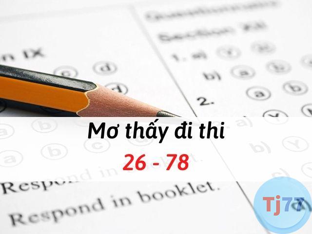 Nằm mơ thấy đi thi