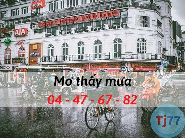 giấc mơ thấy mưa đánh