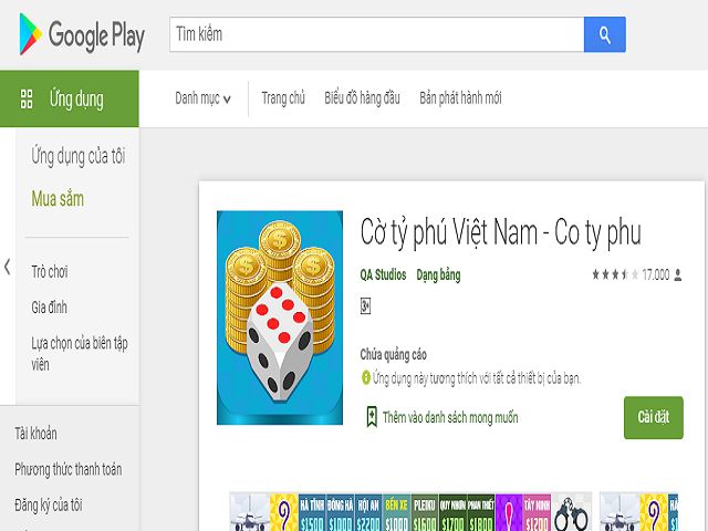 Tải Cờ Tỷ Phú offline android trên CH Play