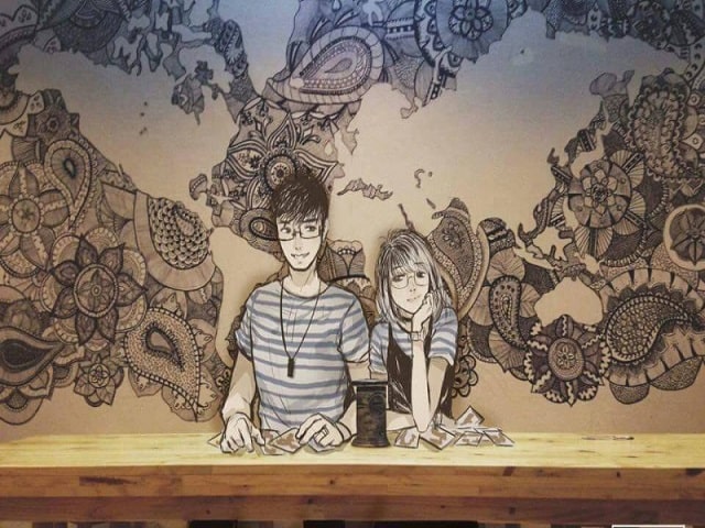 Xem bói bài tại nơi diễn ra hangout