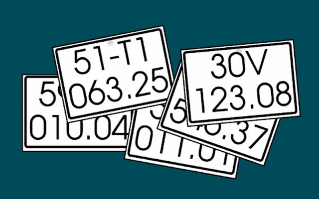 Nằm mơ thấy biển số xe