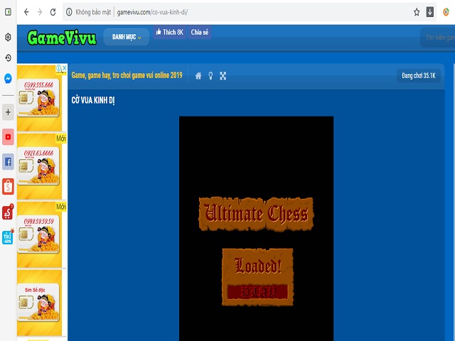 Có một trò chơi kinh dị trên trang web gamevivu.com