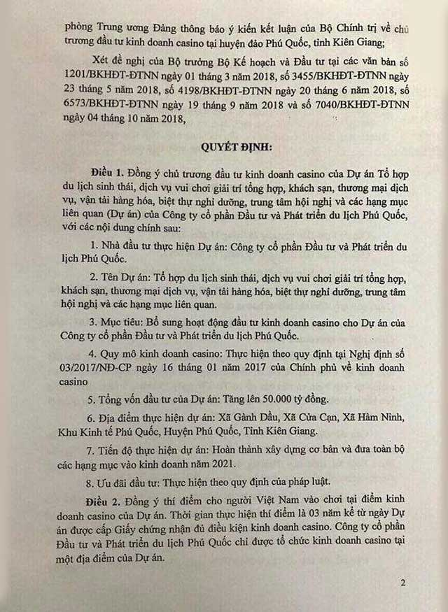 quyết định tham gia các hoạt động