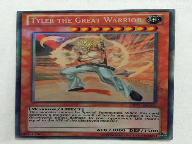 Tyler The Great Warrior là thẻ yugioh hiếm nhất thế giới có ý nghĩa nhân đạo