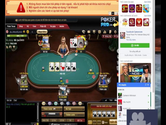 Cách hack chip poker texas hold em việt nam