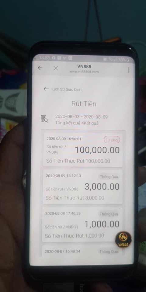 VN88 lừa đảo ngang nhiên khóa tài khoản khách hàng53