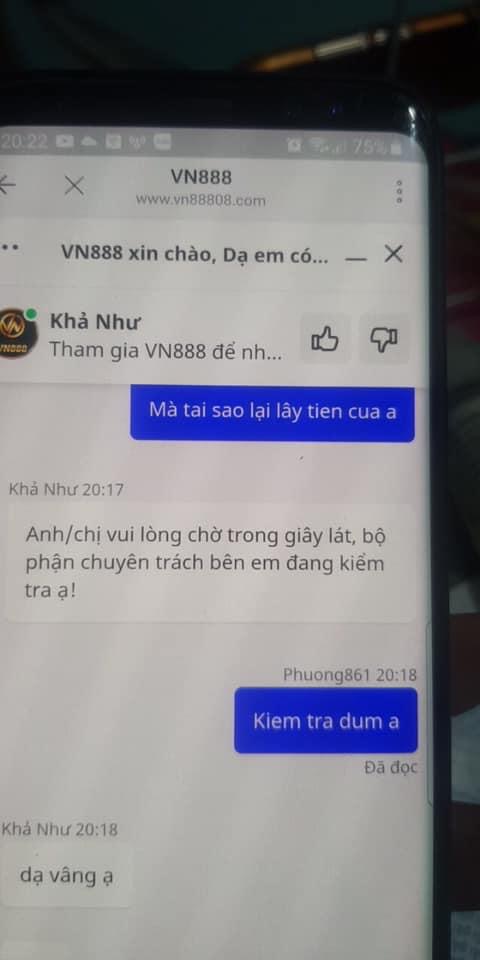 VN88 lừa đảo ngang nhiên khóa tài khoản khách hàng 55