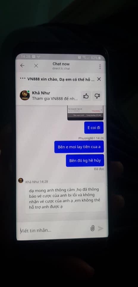 VN88 lừa đảo ngang nhiên khóa tài khoản khách hàng 59