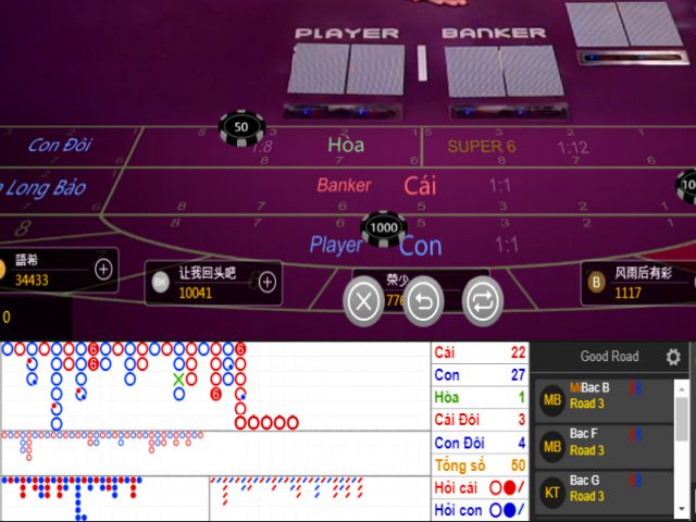 Cách chơi thang baccarat