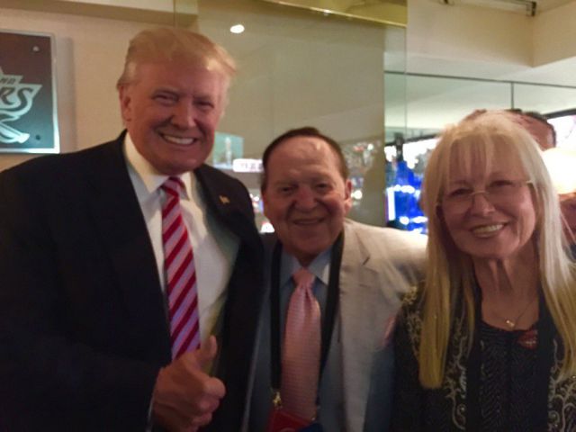 sheldon adelson và donald trump