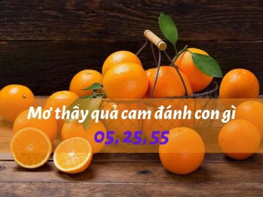 Nằm mơ thấy quả cam đánh con gì