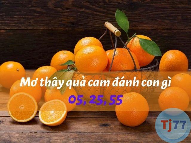 Nằm mơ thấy quả cam đánh con gì