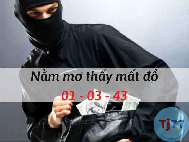 Nằm mơ thấy mất đồ số mấy