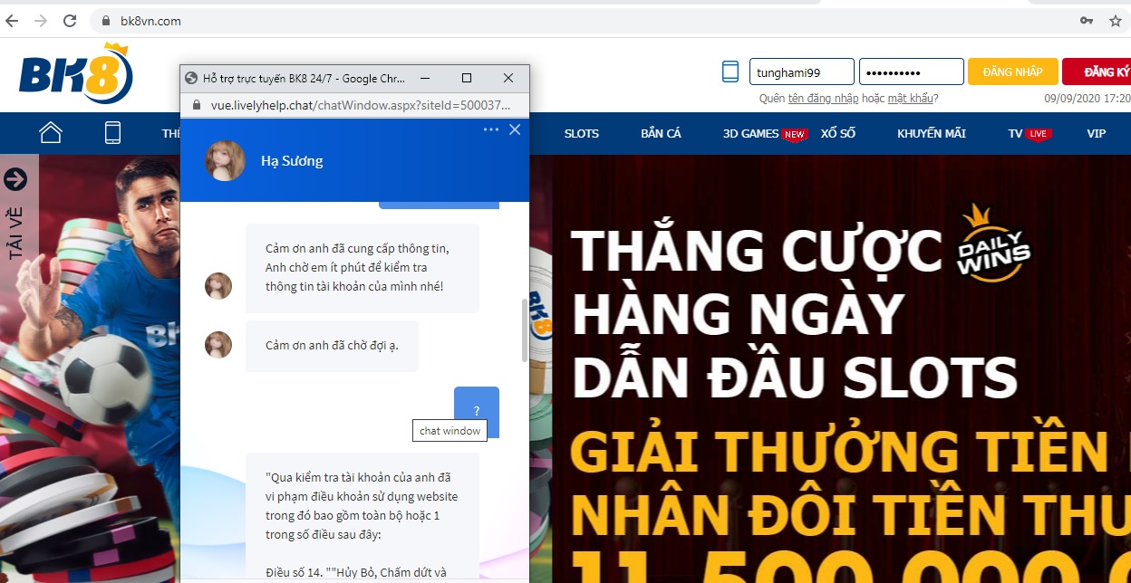 BK8 lừa đảo người chơi hoàn tiền? Sự thật là gì?46