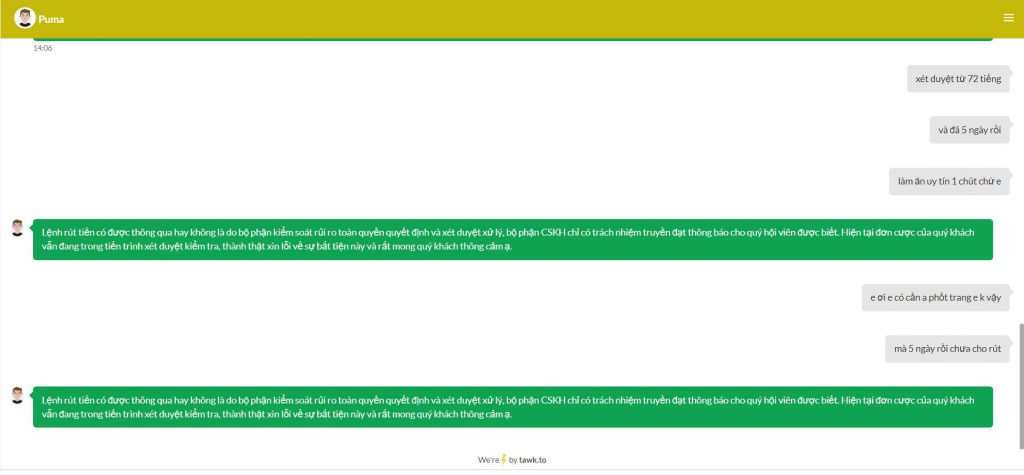 Nhà cái KIMBO lừa dối khách hàng vô cùng trắng trợn 11
