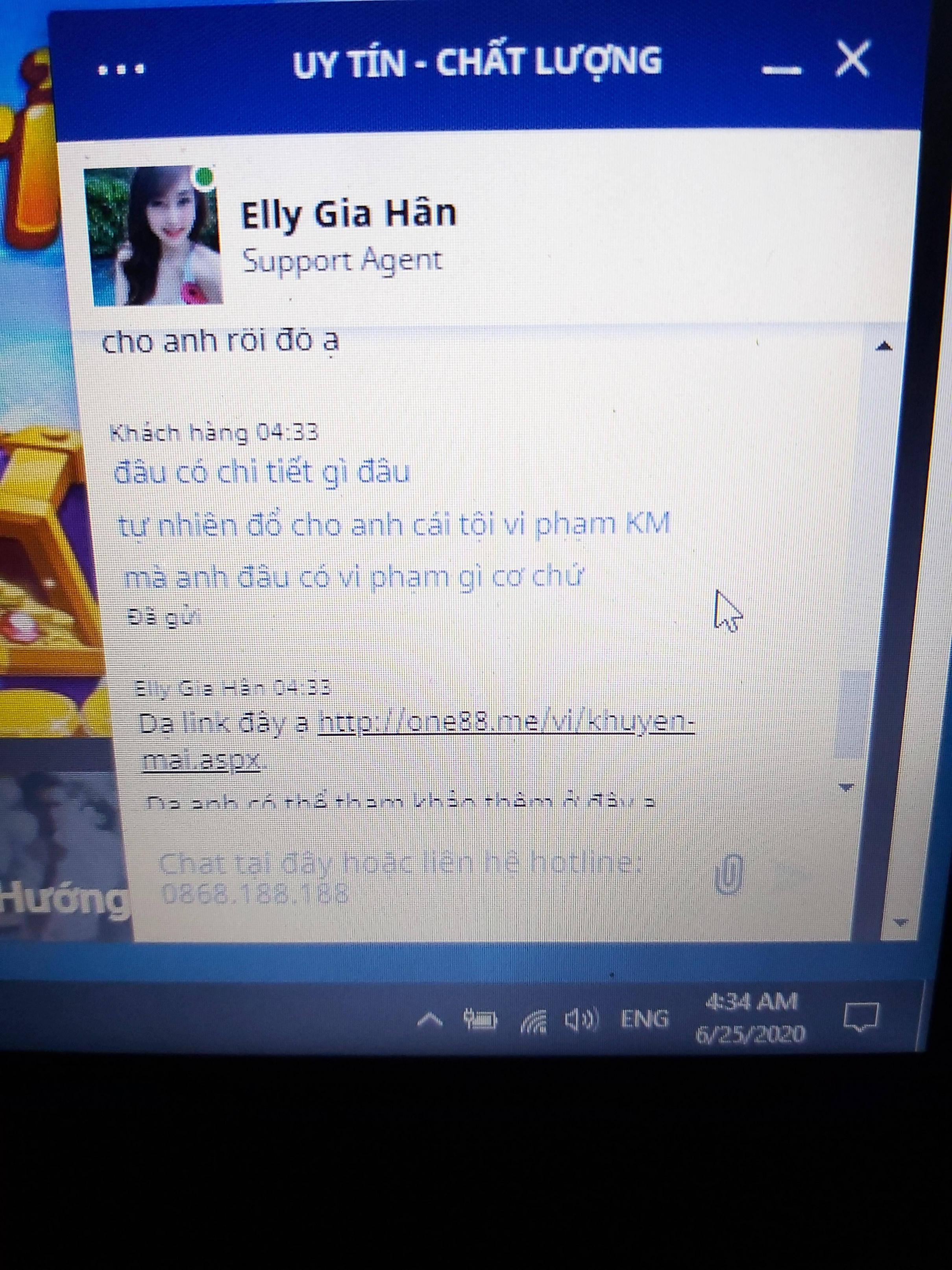 Trò chuyện với nhân viên ONE88 để gian lận ảnh 3