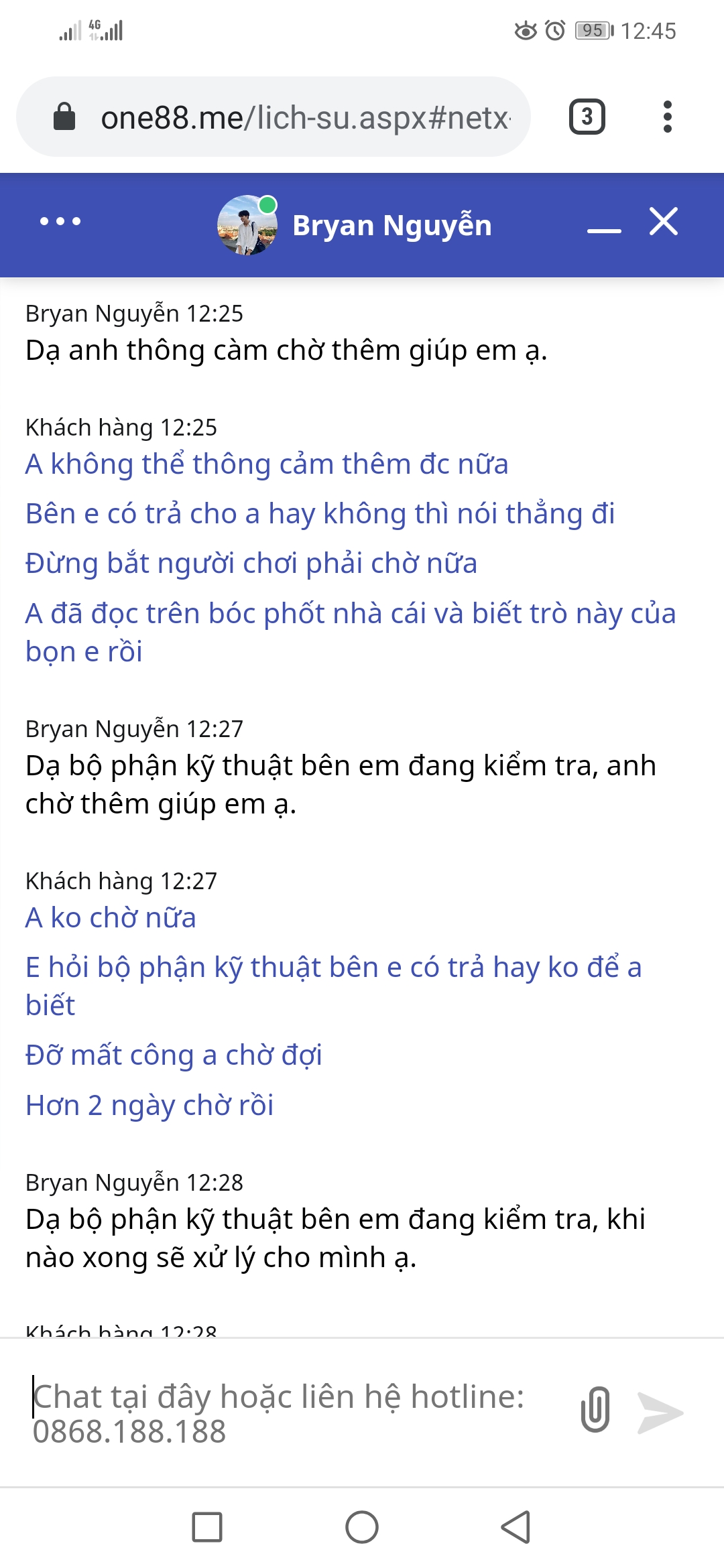 Nhà cái One88-hỗ trợ trò chuyện với One88