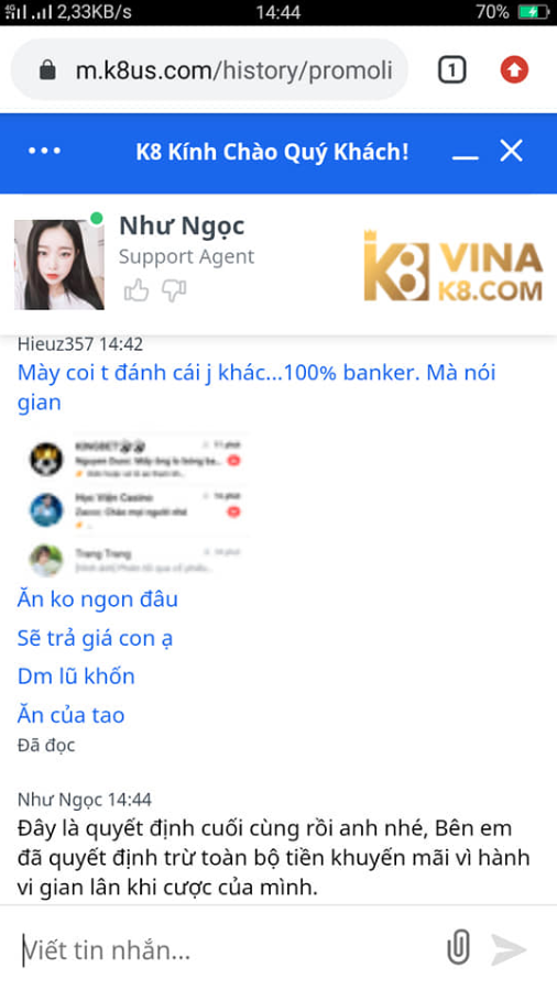 Chat <span class='marker'>mang</span> <span class='marker'>tương trợ</span> K8 lừa đảo