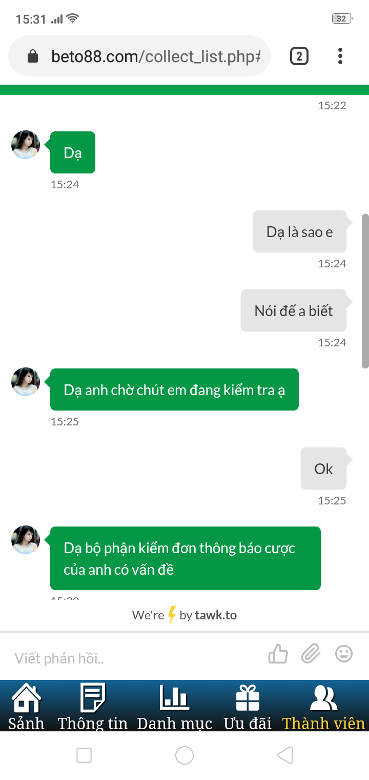 Trò chuyện với sự hỗ trợ của nhà cái Beto88