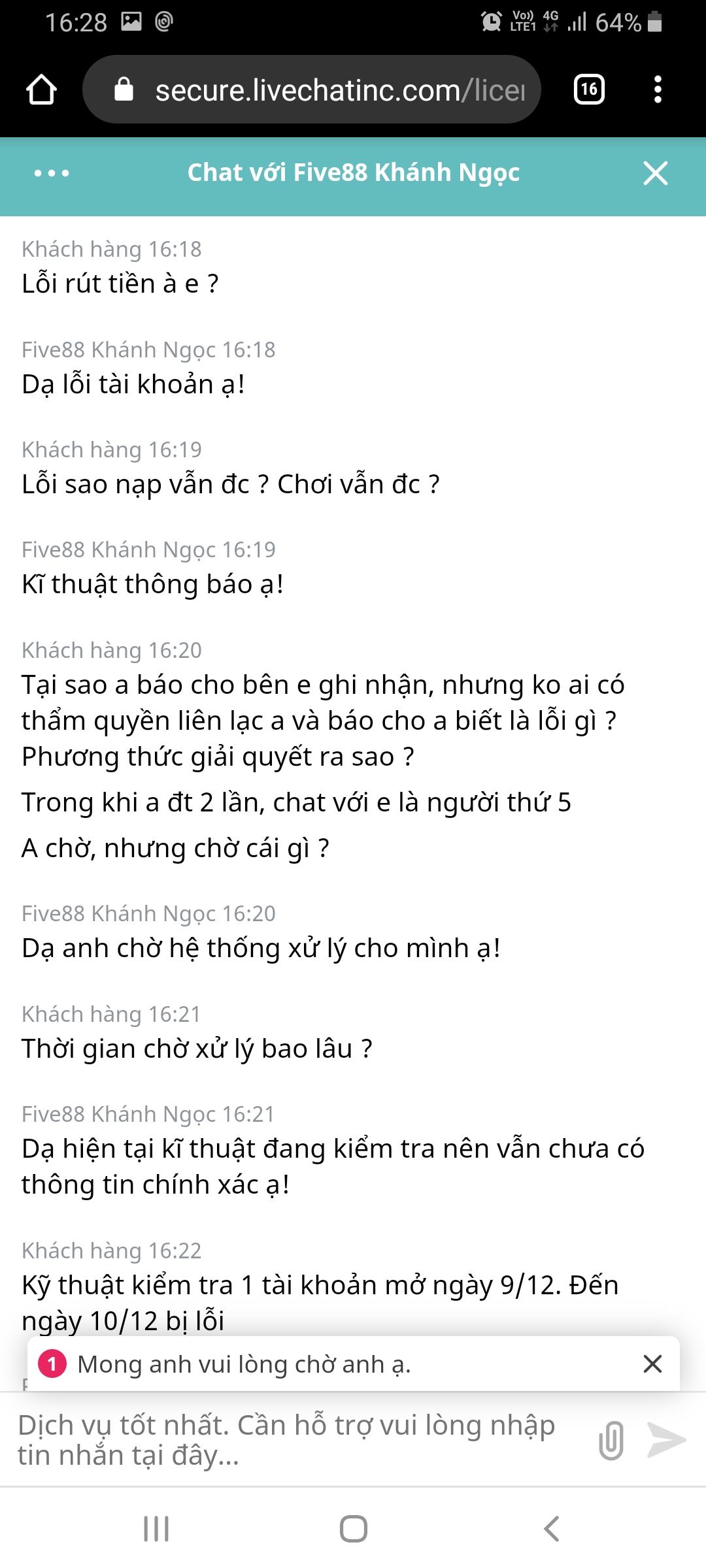 Five88 lừa đảo ăn cắp tiền của người chơi