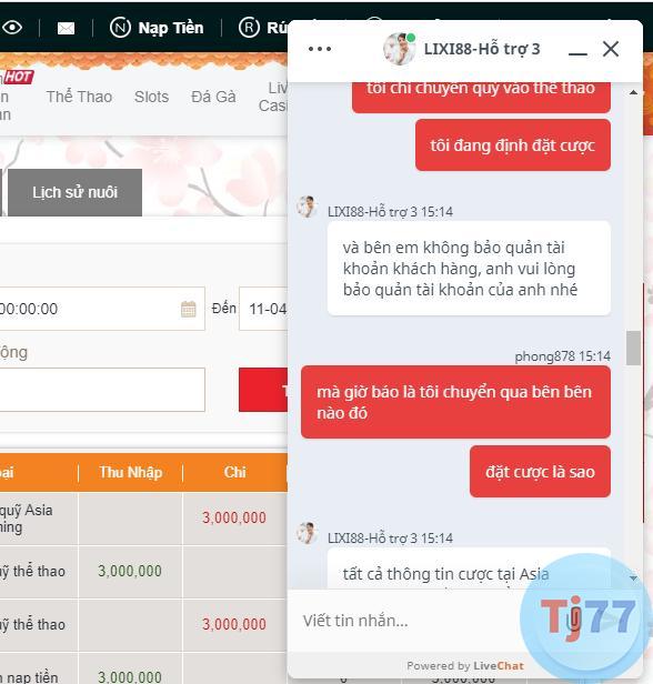 Lixi88 Lừa đảo