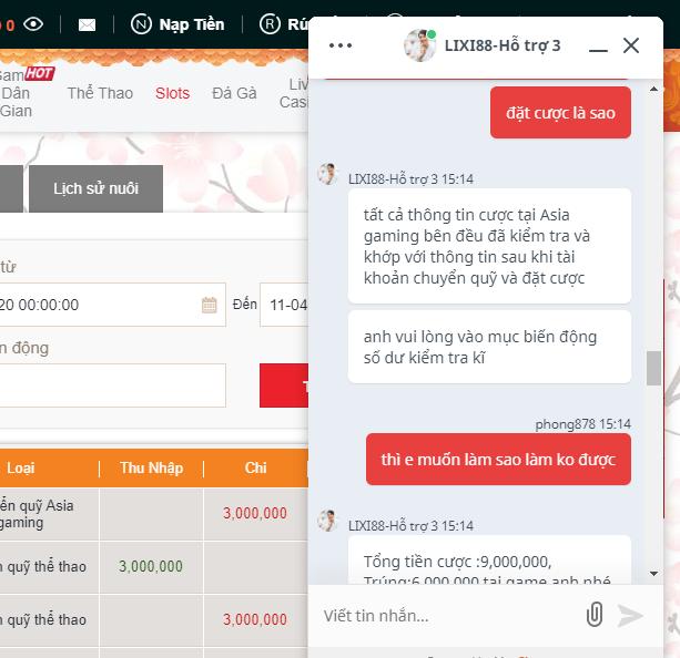 [Mới nhất] Cập nhật phốt Lixi88 lừa đảo người chơi 47