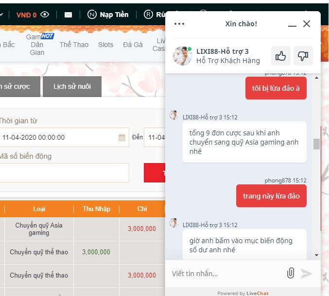[Mới nhất] Cập nhật con dấu Lixi88 cho kẻ lừa đảo 51