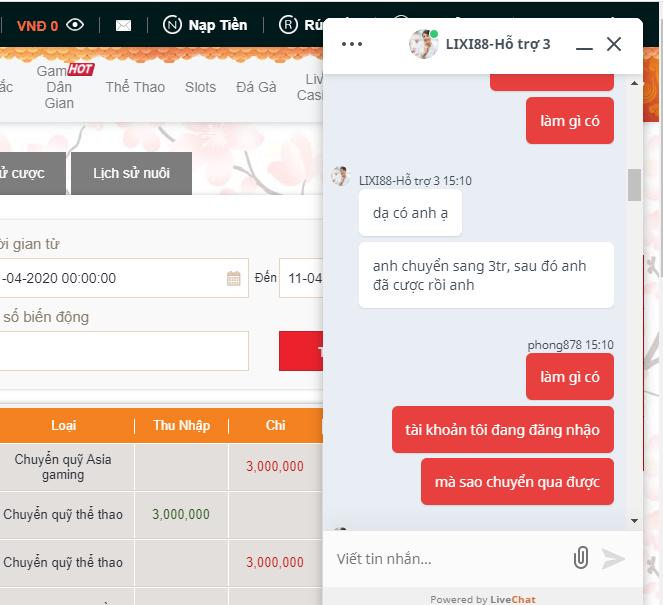 [Mới nhất] Cập nhật con dấu Lixi88 lừa đảo người chơi 55