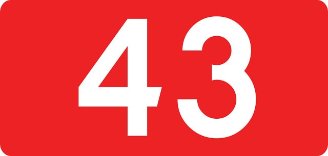 43 nghĩa là gì?