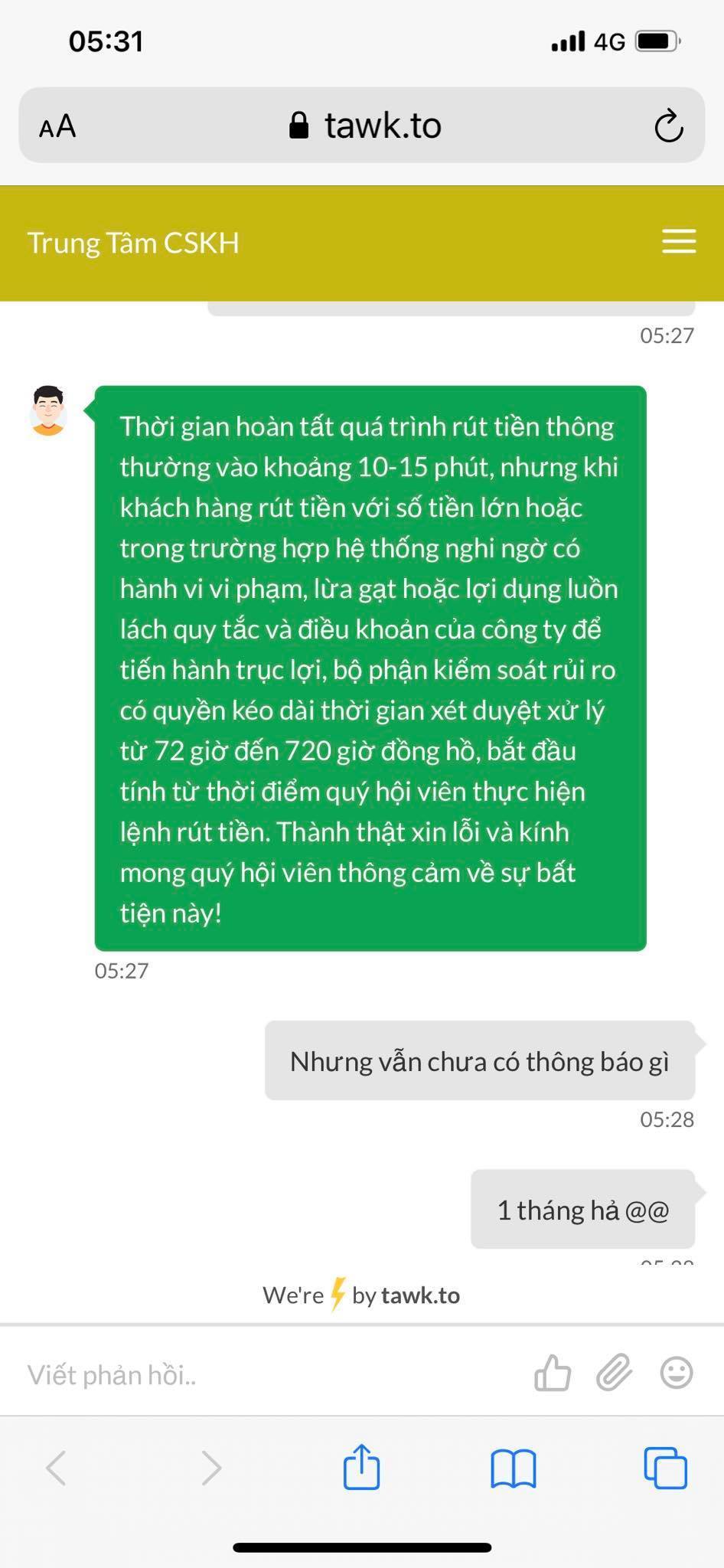 Sòng bạc KIMBO lừa dối khách hàng cực kỳ rõ ràng 9
