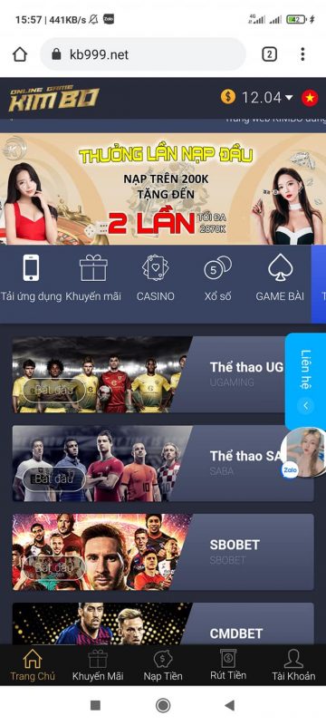 Nhà Cái KIMBO Lừa đảo