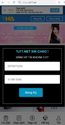 điền thông tin đăng ký