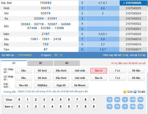 Cách chơi 18 LÔ BET và 27 LÔ BET