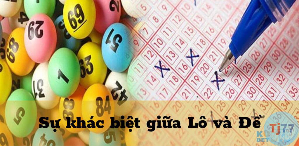 Lô và đề khác nhau không