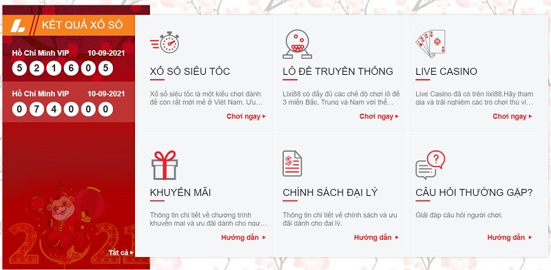 Không gian tết sôi động tại nhà cái cá cược LIXI88