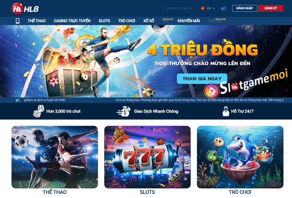 trang chủ hl8 việt nam