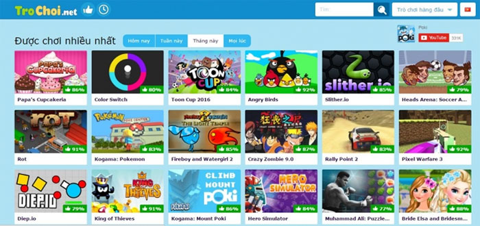 Trang web TroChoi