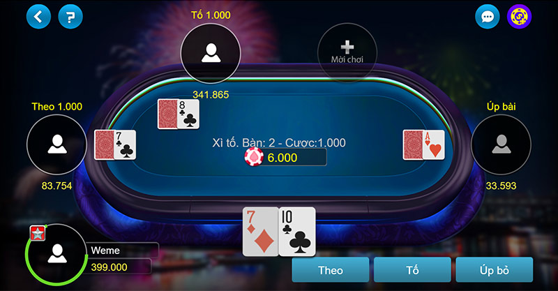 Cách chơi poker 5 lá