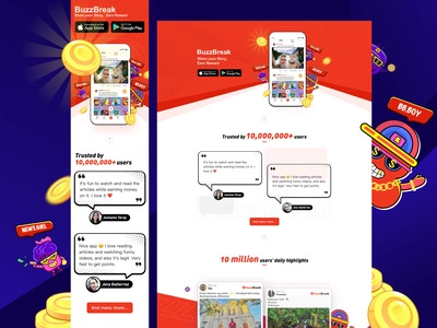 Ứng dụng chơi game kiếm tiền của BuzzBreak