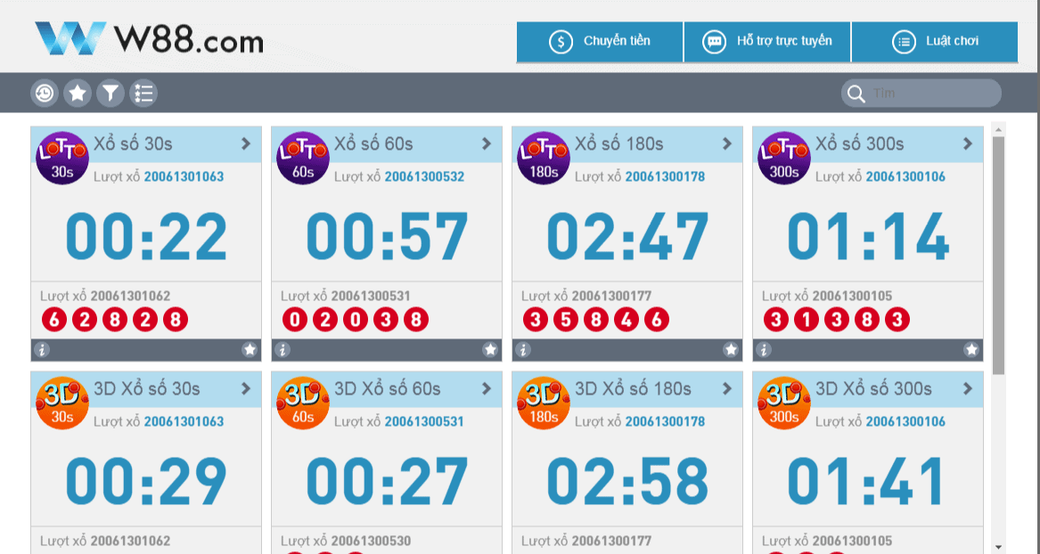 thị trường loto188 trên w88