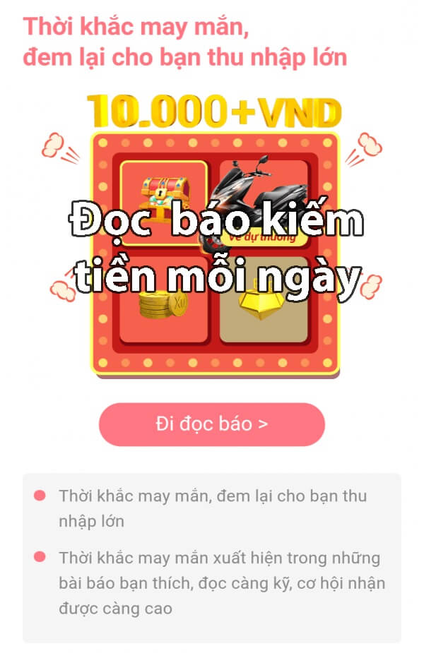 cách kiếm tiền khi đọc báo
