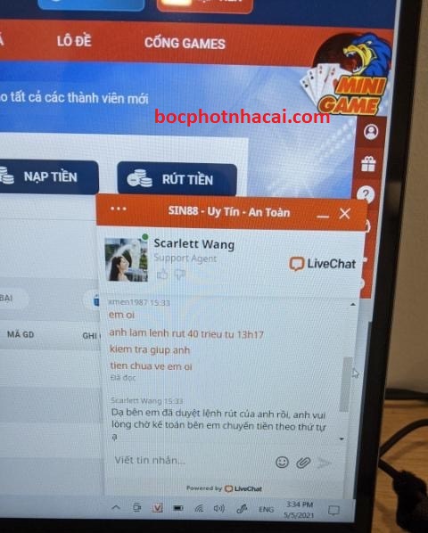 Sin88 lừa đảo hàng chục triệu đồng rồi khóa tài khoản 9